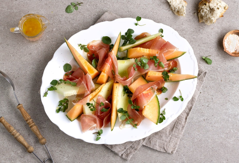 Melone mit Prosciutto-Schinken – Coach Chris Melone mit Prosciutto-Schinken – Coach Chris