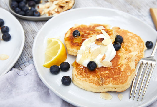 Pfannkuchen mit Blaubeeren