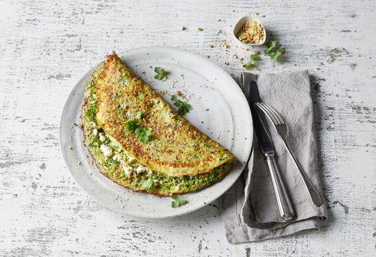 Omelette mit Feta und Broccoli