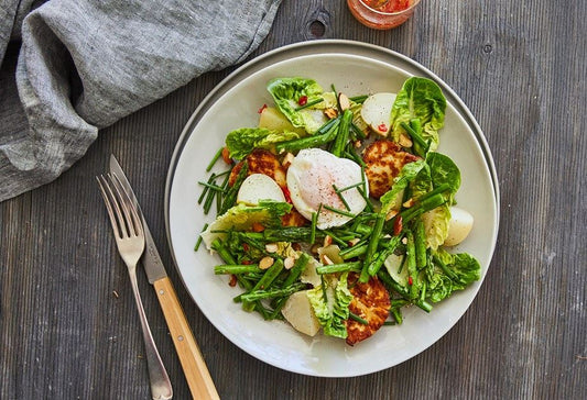 Spargelsalat mit Ei